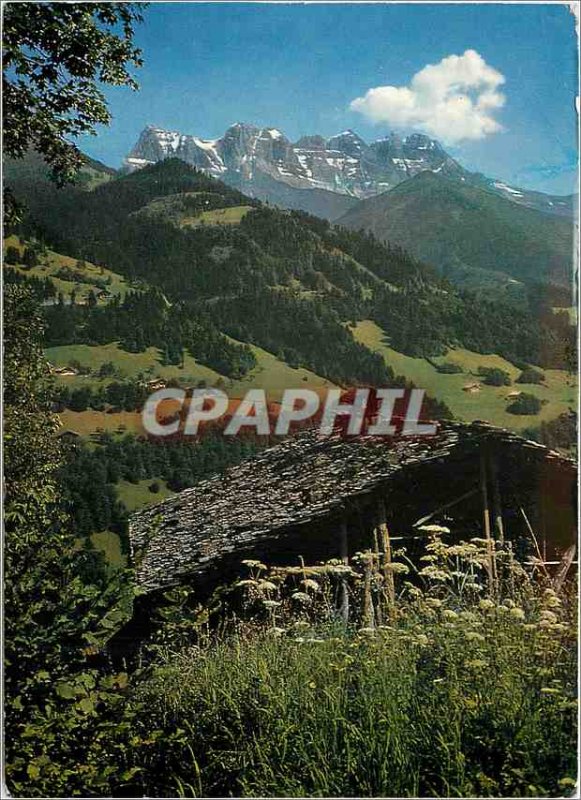 'Modern Postcard Champery Val d''Illiez the ents noon'