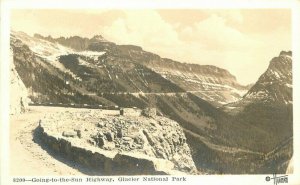 Glacier National Park Hilman Montana Sun Highway RPPC Photo Postcard 12255