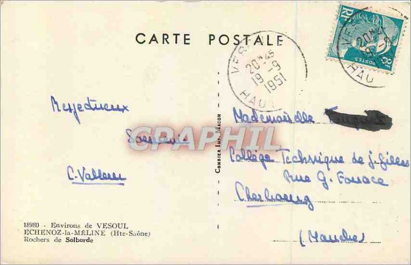 Postcard Modern Surroundings of Vesoul Haute Saone Echenoz la Meline