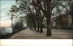 Augusta Georgia GA Bay Street c1910 Vintage Postcard