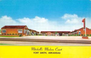 Fort Smith Arkansas Mitchells Modern Court Street View Vintage Postcard K95990