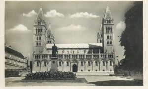 Hungary Postcard Pecs Cathedral main entrance