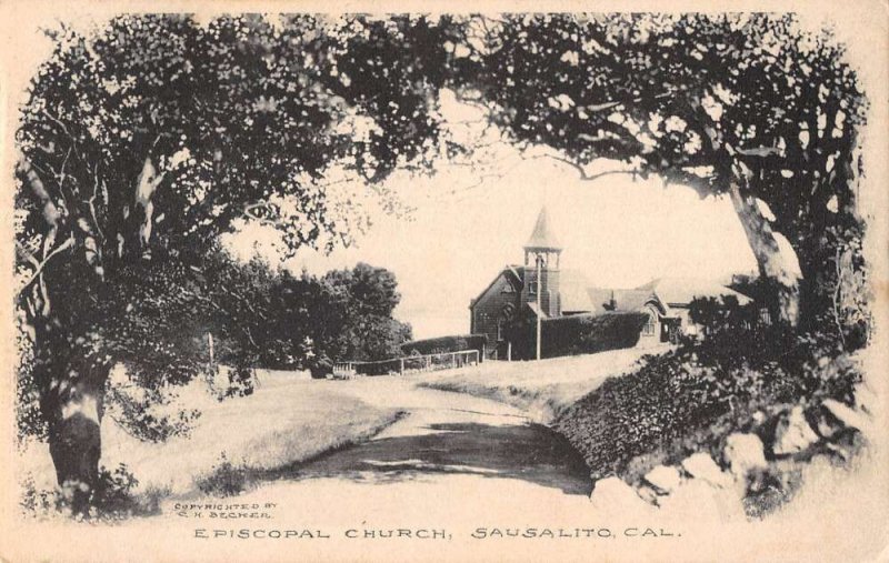 Sausalito California Episcopal Church Vintage Postcard AA56065 