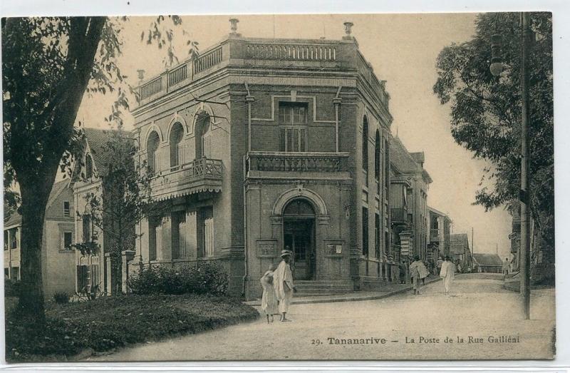 La Poste Post Office Rue Gallieni Tananarive Antananarivo Madagascar postcard