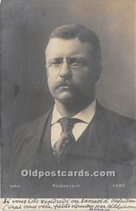 Real Photo President Theodore Roosevelt Postal Used Unknown 