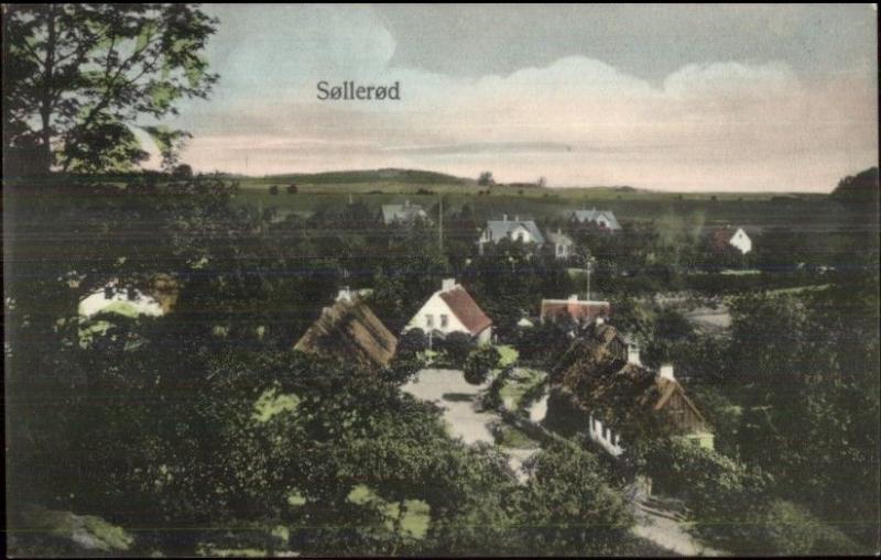 Sollerod Denmark General View c1910 Postcard