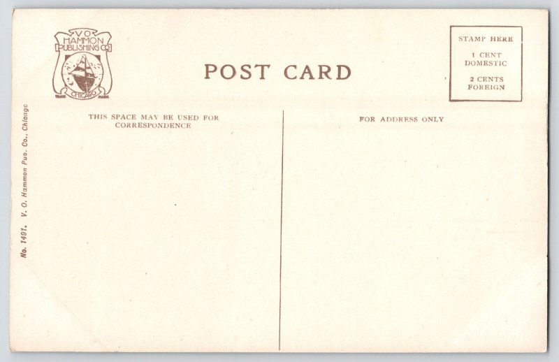 Chicago Illinois~Heyworth Building~Open Air Trolley~VO Hammon Postcard c1910