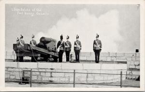 Gun Salute at Old Fort Henry Kingston Ontario ON UNUSED Vintage Postcard D95