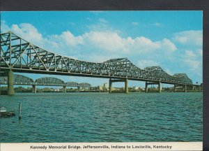 America Postcard - Kennedy Memorial Bridge, Jeffersonville, Kentucky  RR3059