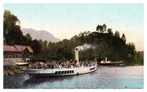 Scotland Trossachs Pier,  Steamer Sir Walter Scott,