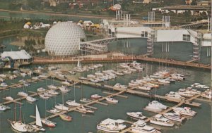 Ontario Place Cinesphere Toronto Aerial Birds Eye Canada Canadian Postcard