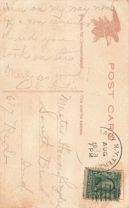 Hartford CT Luna Park Merry-Go-Round, Postcard 