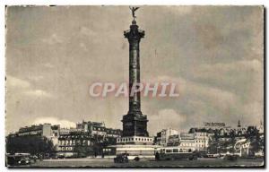 Old Postcard Paris And Her Merveillles Place de la Bastille and the July Column