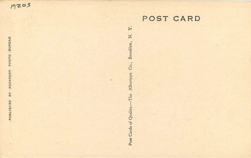 Postcard 1920s Massachusetts Pigeon Cove Old Castle Rockport Alberype 22-12117