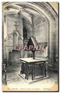 Old Postcard Bourg Church Of Brou The Lectern