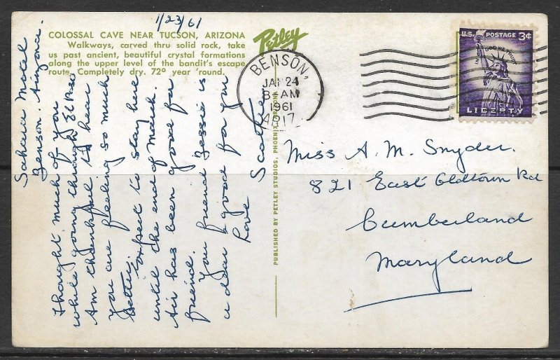 Arizona, Tucson - Colossal Cave - [AZ-239]