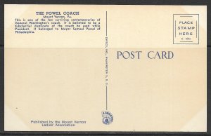 Virginia, Mount Vernon - The Powel Coach - [VA-581]