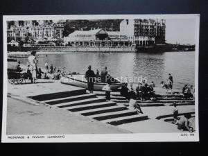 North Wales LLANDUDNO Slip Way, Promenade & Pavilion c1940's RP by Marimex Ltd