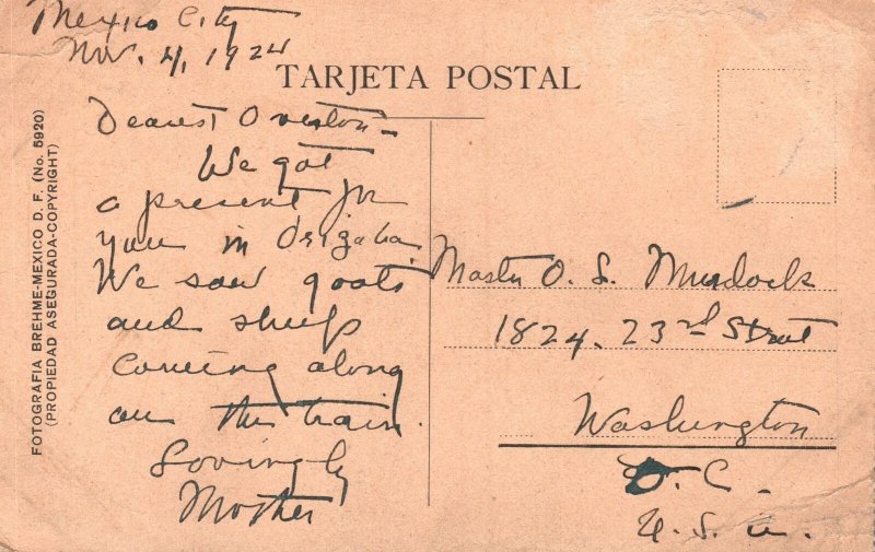 Ruinas De Hochinalco Mor The Ruins Architectural Structure Vintage Postcard