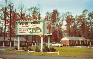 Totowa New Jersey Stratford Motor Court Vintage Postcard AA29085