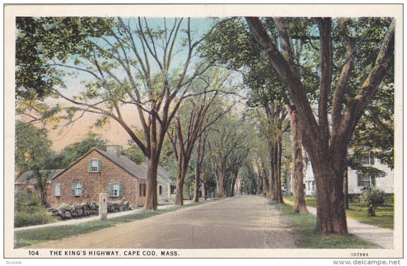 CAPE COD, Massachusetts, 1900-1910's; The King's Highway