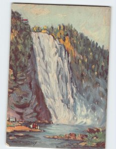 Postcard Montmorency Falls Quebec Canada