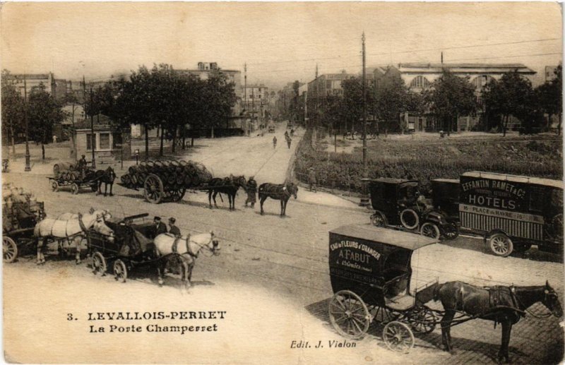 CPA LEVALLOIS-PERRET La Porte Champerret. (509703)