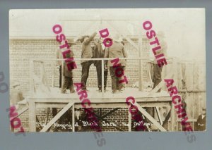 Clayton NEW MEXICO RPPC 1901 HANGING Prison BLACK JACK KETCHUM Outlaw WILD WEST 