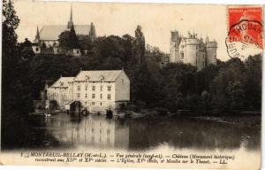 CPA MONTREUIL-BELLAY - Vue générale (nord-est) - Chateau... (207476)