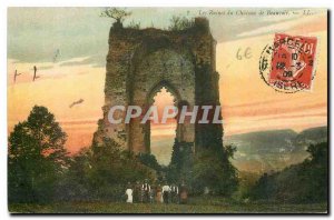 Old Postcard The Ruins of Chateau de Beauvoir