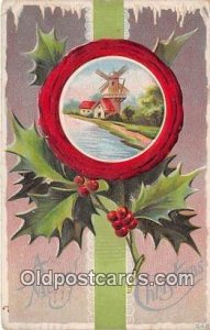 Merry Christmas Windmill 1911 