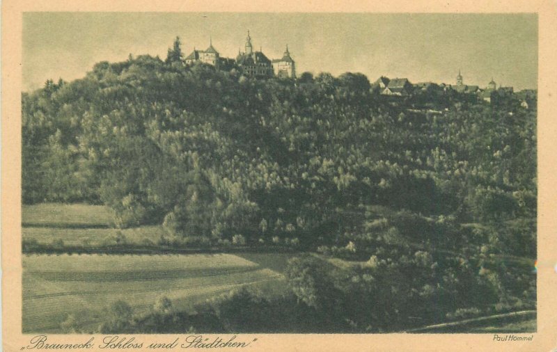 Postcard Germany Brauneck Schloss und Stadtchen von Paul Hommel