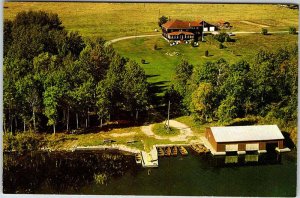 Postcard LODGE SCENE Bobcaygeon Ontario ON AO5618