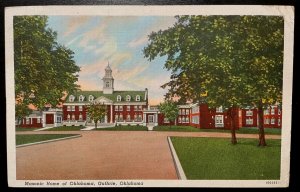 Vintage Postcard 1924 Masonic Home of Gutherie, Oklahoma (OK)