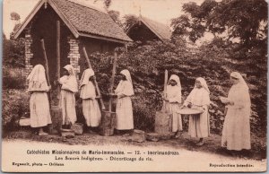 India Catechistes Missionnaires de Marie-Immaculée Vintage Postcard C212