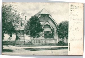 Postcard NJ Union Hill - Grace Church