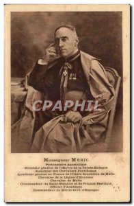 Old Postcard Spain Spain Espana Monsignor Merio Apostolic Prothonotary Comman...