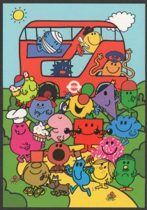 Mr Men Mister London Bus Underground Tube Advertising Postcard