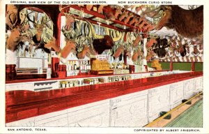 Texas San Antonio Original Bar View Of The Old Buckhorn Saloon