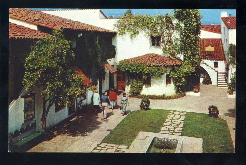 Santa Barbara, California/CA Postcard, El Paseo Shopping Area, Casa de la Guerra