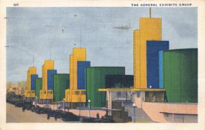 CHICAGO IL CENTURY OF PROGRESS GENERAL EXHIBITS GROUP POSTCARD c1933