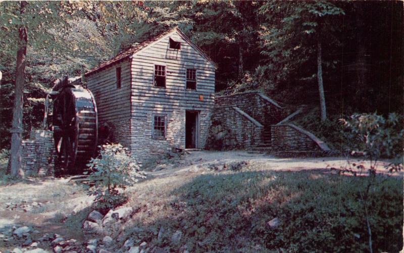 NORRIS DAM TENNESSEE 18th CENTURY GRIST MILL RESTORED ON TVA LAND POSTCARD c1956