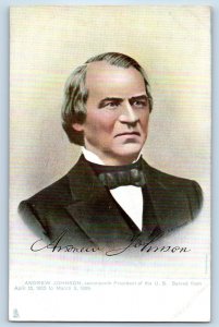 Andrew Johnson Seventeenth President Of The United States L P Spinner Postcard