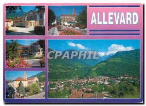 Modern Postcard Allevard Isere France General view Church Les Thermes The Mus...