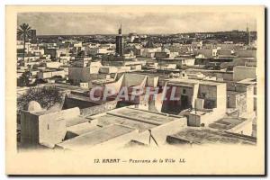 Old Postcard Rabat Morocco City Panorama