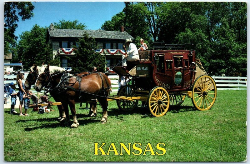 Postcard - Bullwhacker Days At Mahaffie Farmstead In Olathe, Kansas