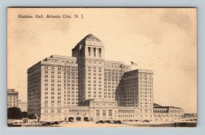 Atlantic City NJ-New Jersey, Haddon Hall, Linen c1940 Postcard