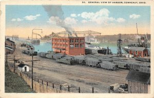 F59/ Conneaut Harbor Ohio Postcard c1910 General View Harbor Ships 5