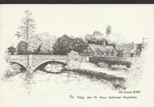 Herefordshire Postcard - The Bridge Over The Arrow, Eardisland  WC118