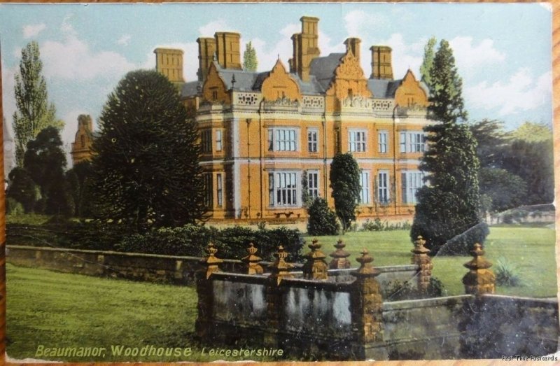 Leicestershire WOODHOUSE - BEAUMANOR HALL c1910 by Hartmann 2851-6